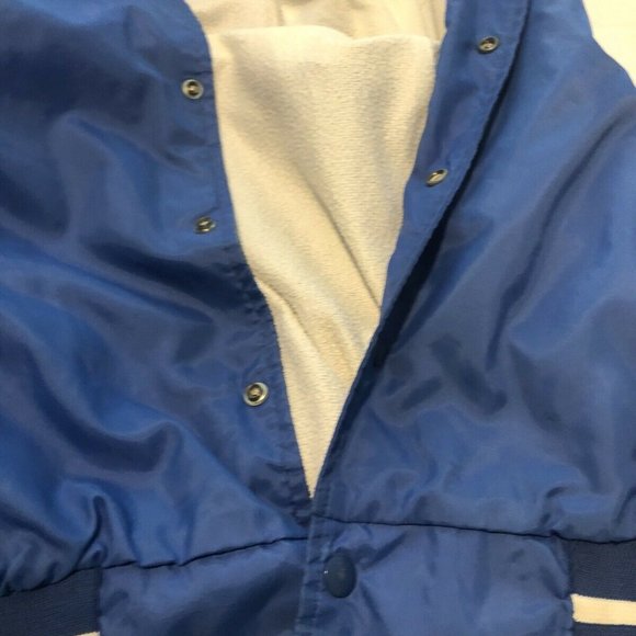Vintage Hartwell Jacket Blue Satin Jacket Large - Picture 11 of 12